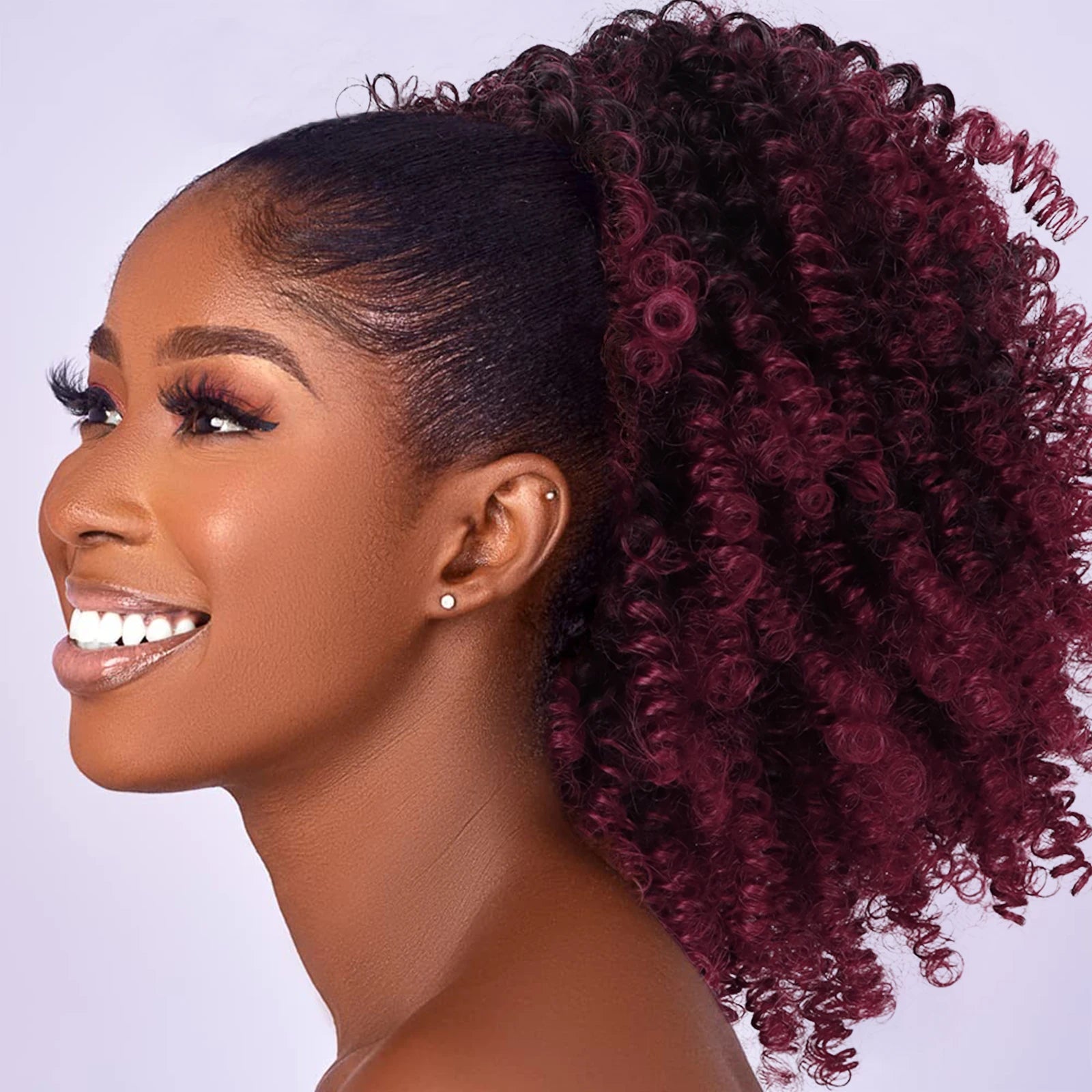 Afro Puff kinky curly Drawstring Ponytail Bun Extension for Black Women Synthetic Short Afro Kinkys Curly Afro Hairpieces