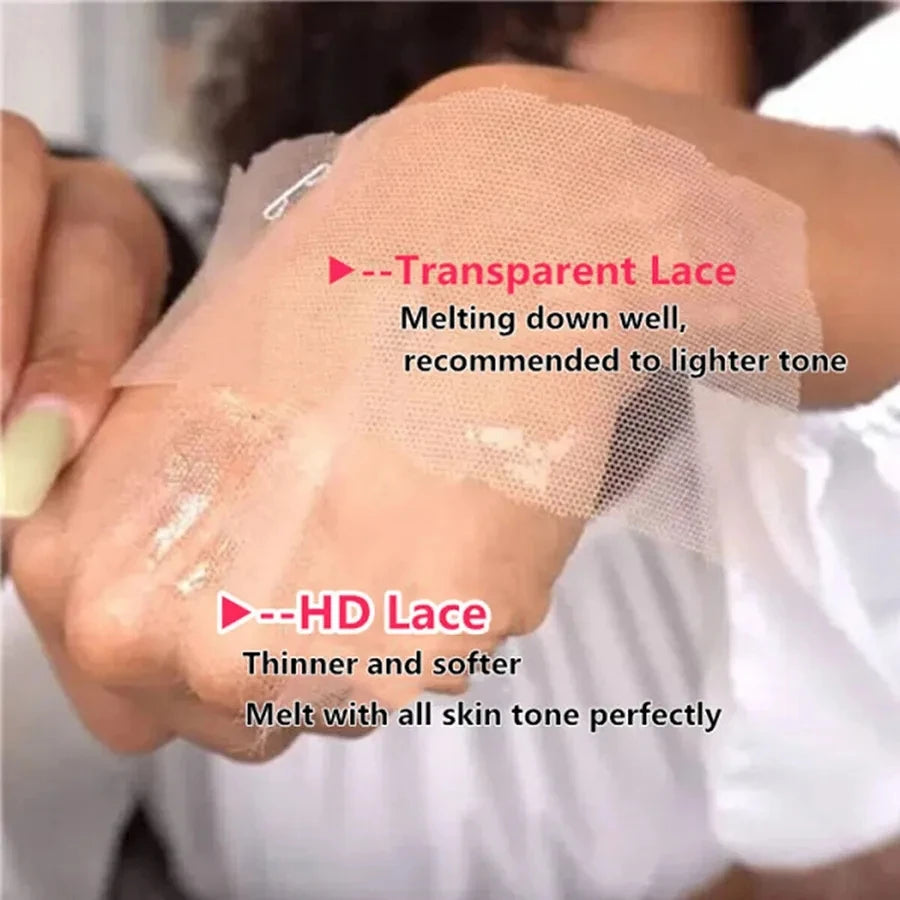 7x7 6x6 5x5 HD Lace Closure Pre Plucked Full 13x4 13x6 HD Lace Frontal Only Small Knots HD Lace Melt Skins Human Hair For Women