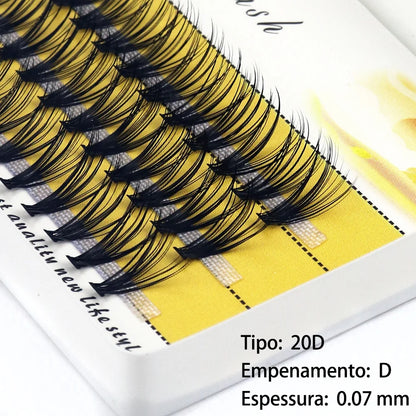 Natural mink eyelash extensions,  new 20D C/D/ L Curl lashes Cluster, personal eyelashes,  individual lashes ,makeup tools