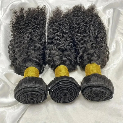 Mongolian Kinky Curly Human Hair Bundles Natural Jerry Curl Remy Hair Weave Bundle Raw Human Hair Extensions 1 3 4 Bundles Deal