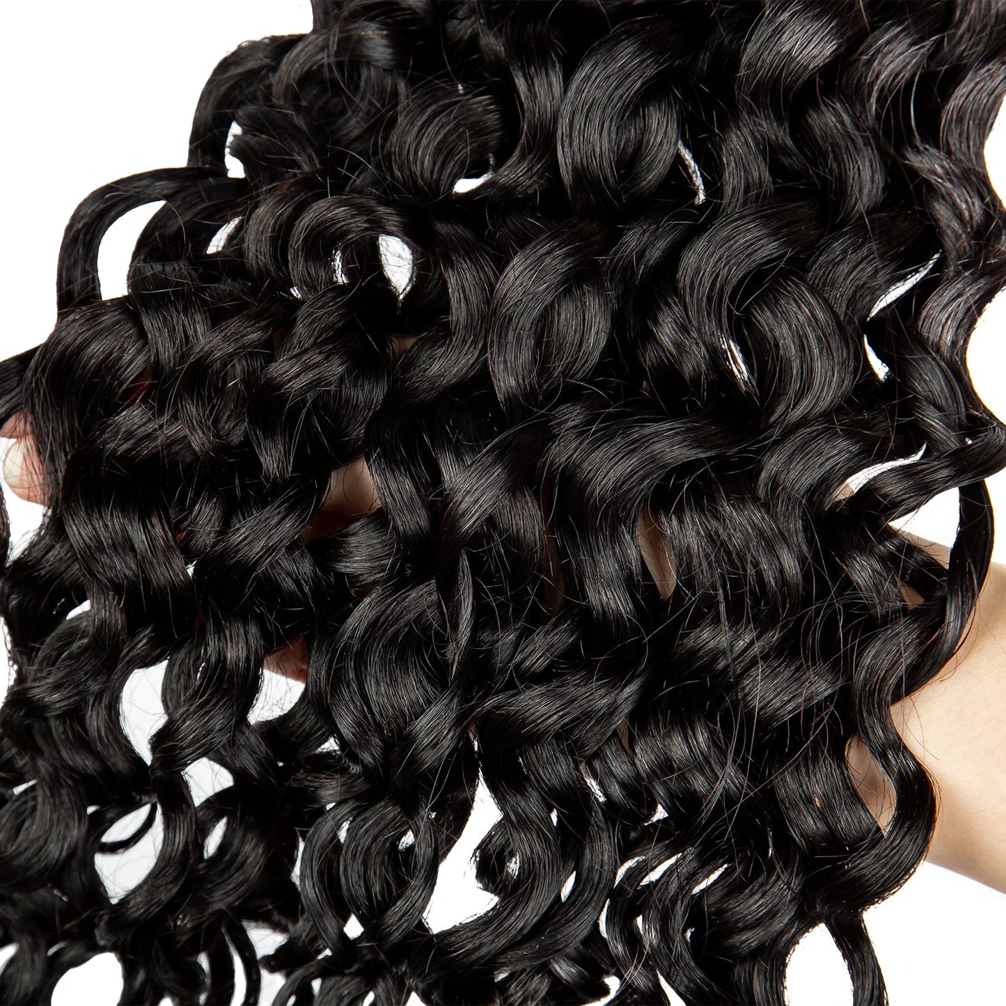 Deep Wave Bulk Human Hair for Boho Braids No Weft 100% Virgin Human Hair Bulk for Braiding Curly Extension Bundles for Women