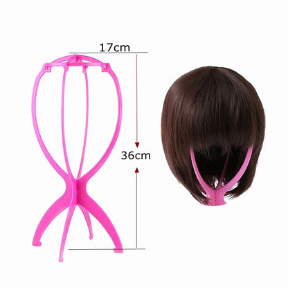 2 pcs stand 36cm Desk Stand Portable Wig Stand Wig Stands Portable Wig Hanger Salon Barber Hanging Hats Holder Display Stand