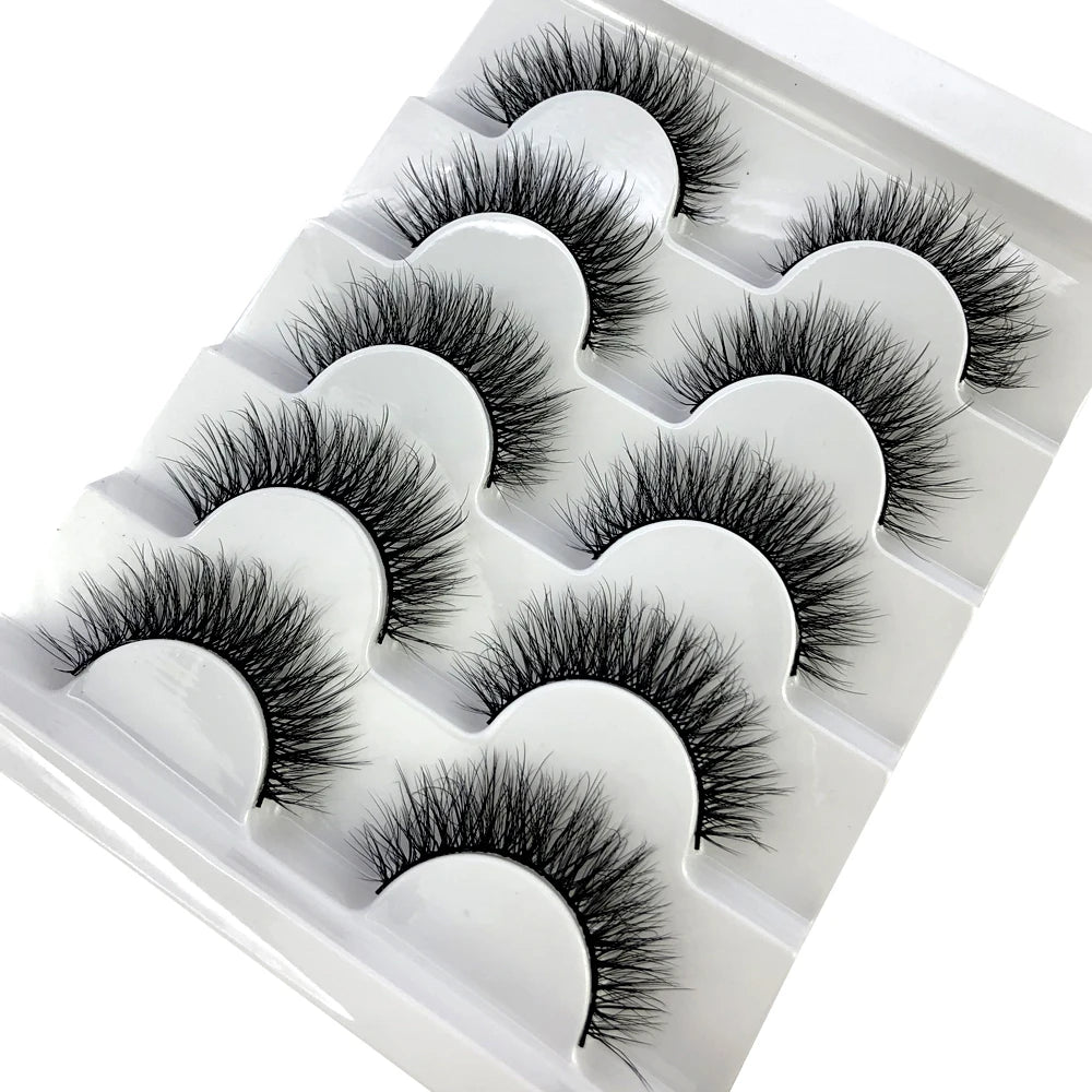 Faux Mink Eyelashes Natural 3D Mink Lashes Volume False Eyelashes Dramatic Thick Fake Eyelash Extension Makeup Tool Maquiagem