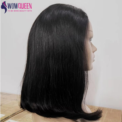 Glueless Short Bob Hair Wig Human Hair Ready To Wear Straight Transprent 4x4 Lace Closure Wigs For Women Brazilian Human Hair
