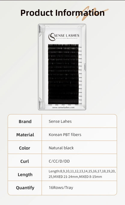 Faux Mink  8-25mm Natural Soft Lashes Bulk Wholesale Individual Lash 0.03MM Premium Mega Volume Eyelash Extensions Makeup