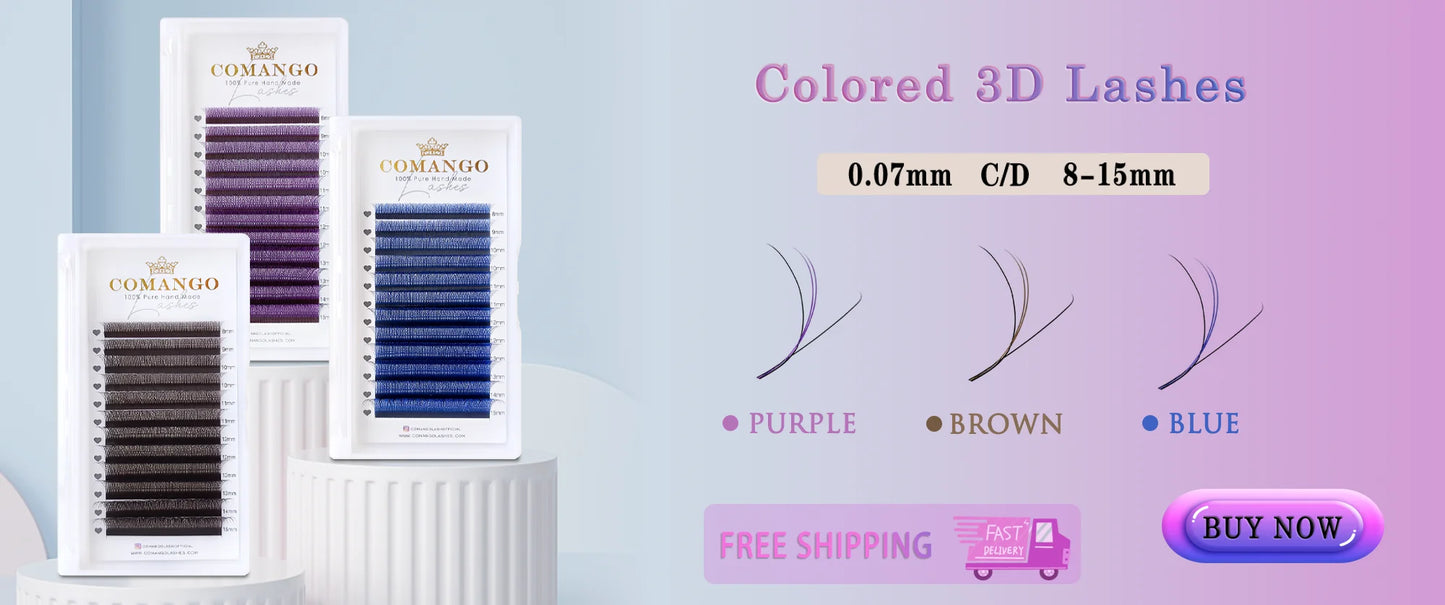 CoMango New Spire Lashes Tower Fans Premade Spikes Eyelash Extensions Single/Mix 8-15mm for Anime Eyelashes Makeup Free Shipping