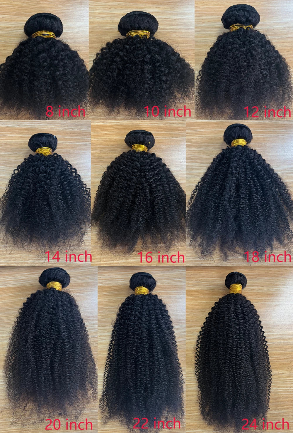 Afro Kinky Curly Bundles Brazilian 1/3 Afro Kinky Human Hair Bundles Deal 8-24" Hair Extensions Curly Human Hair Weave For Women