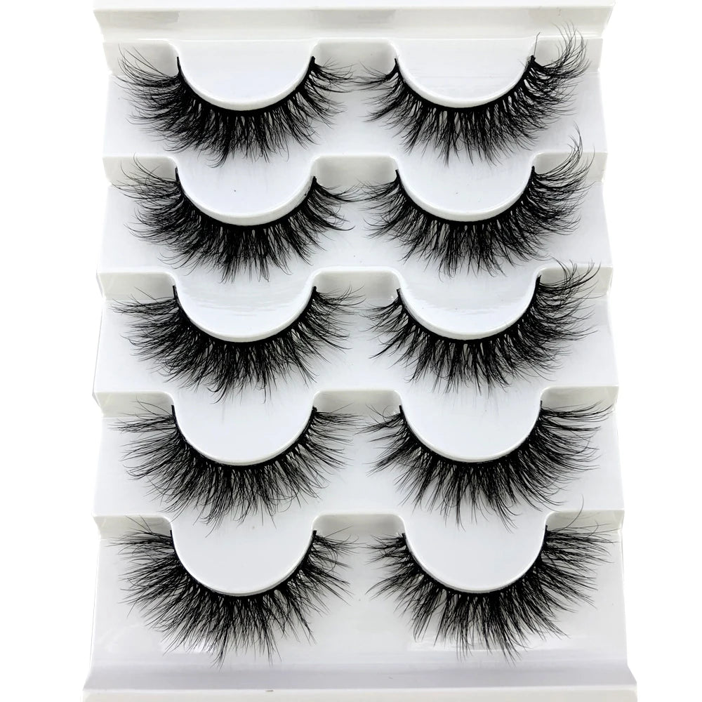 Faux Mink Eyelashes Natural 3D Mink Lashes Volume False Eyelashes Dramatic Thick Fake Eyelash Extension Makeup Tool Maquiagem