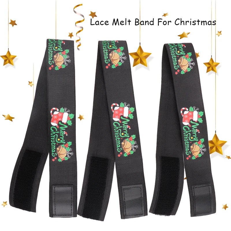 Edge Laying Scarf Elastic Headband For Wigs Lace Frontal 3Pcs Lace Melting Band With 1Pcs Double Side Edge Control Hair Comb