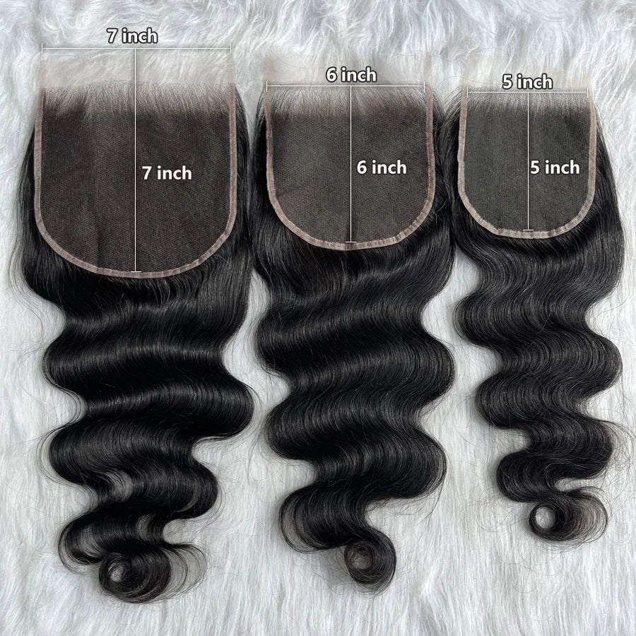 13x6 HD Lace Frontal Closure Melt Skin Invisible HD Transparent Lace 5x5 6x6 7x7 HD Closure Only Virgin Human Hair Pre Plucked