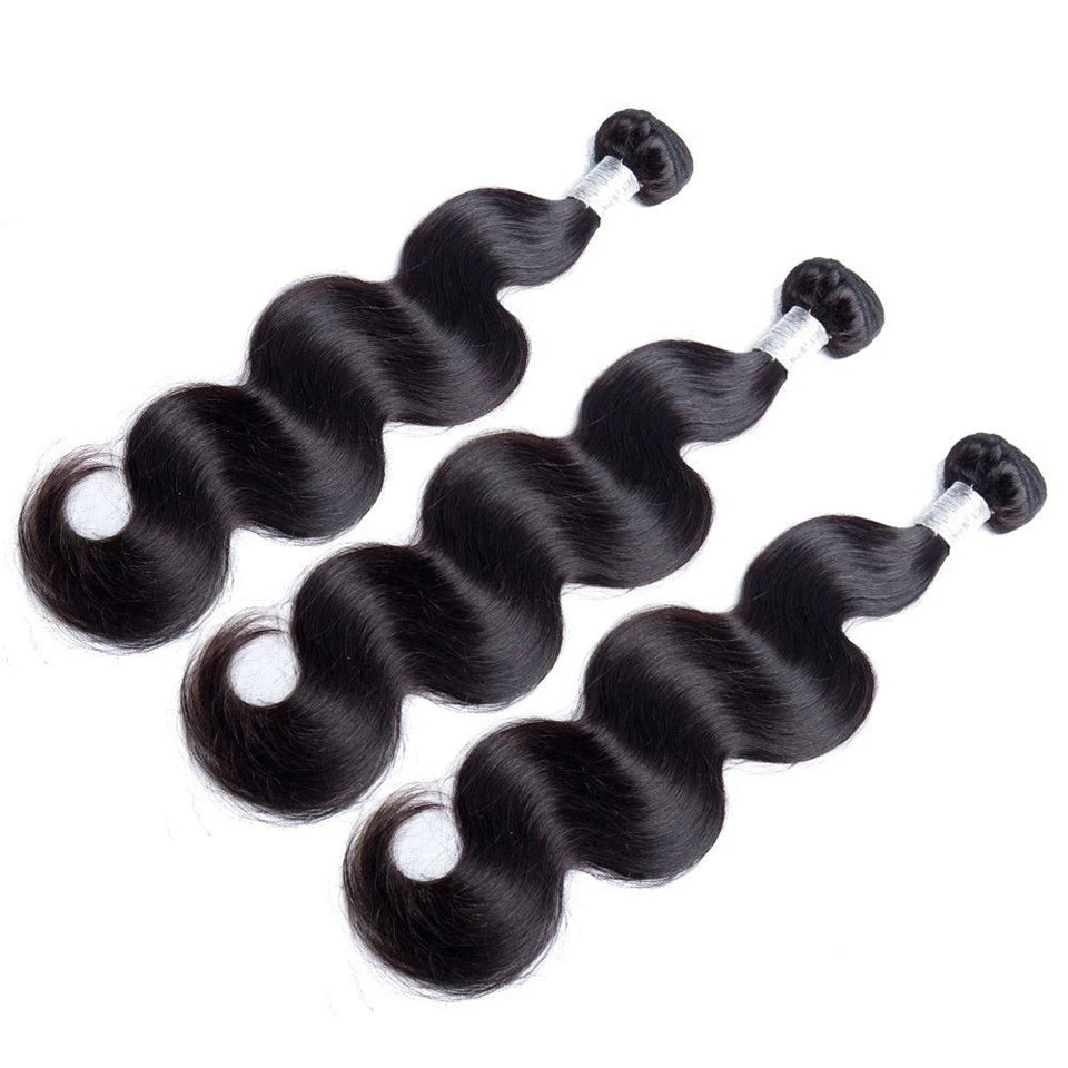 Raw Indian Hair Bundles Human Hair Body Wave Bundles Unprocessed 10A Virgin Hair Bundle Hair Extensions For Women