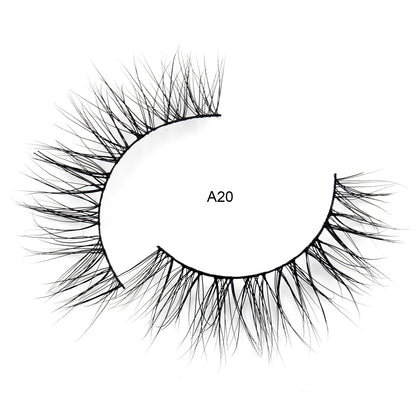 Visofree Mink Eyelashes 3D Mink Lashes Thick Crisscross Winged Eyelashes Cruelty Free Mink 1 Pair/box False Lashes D22