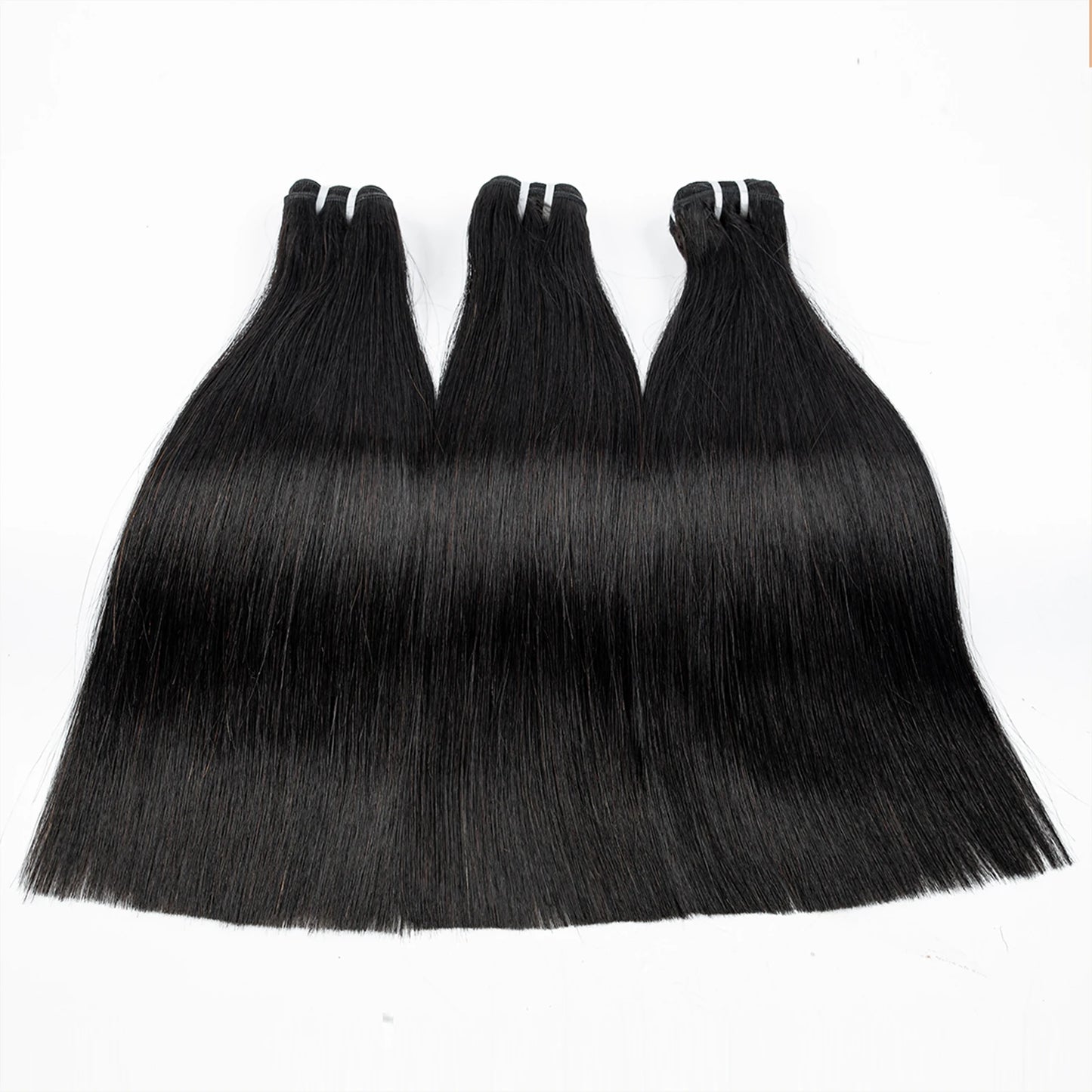 16A Vietnamese Virgin Hair Double Drawn Bone Straight Hair Bundles with 2x6/5x5 HD Lace Closure 100% Raw Human Hair Bundles
