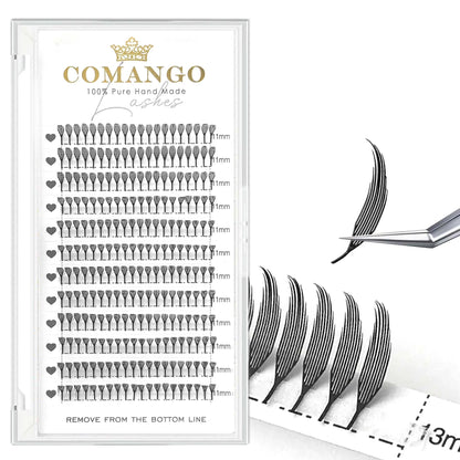 CoMango New Spire Lashes Tower Fans Premade Spikes Eyelash Extensions Single/Mix 8-15mm for Anime Eyelashes Makeup Free Shipping