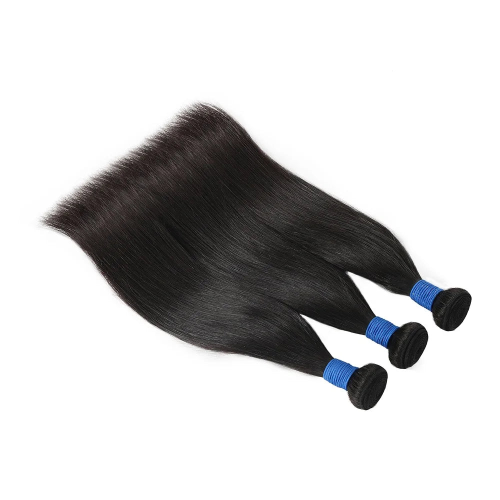 Indian Hair Weave Bundles 100% Human Hair 1B Hair Extension 1/3 Hair Bundles For Women Natural Black Hair Bundles