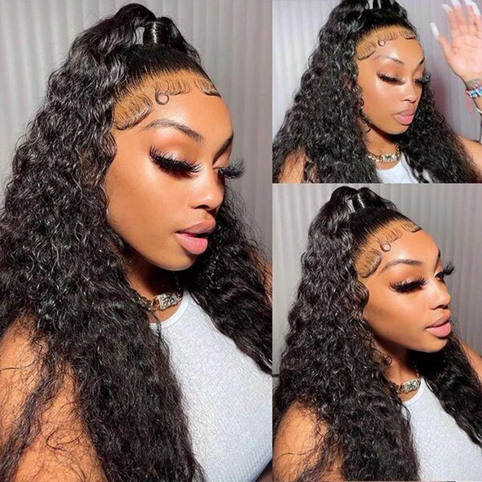 100% Unprocessed Malaysian Remy Human Hair Weave Extensions Curly Deep Wave Hair Bundles cheveux humain 12A Water Wave Bundles