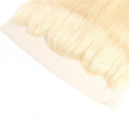 4x4 613 Lace Closure Honey Blonde 13x4 Human Hair Lace Frontal With Light Brown Swiss Lace Free Part Pre-Plucked