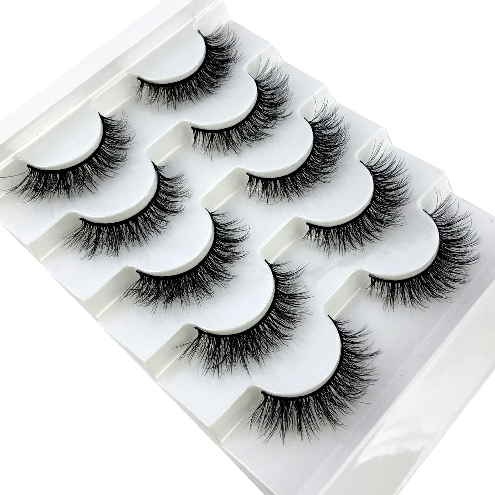 Faux Mink Eyelashes Natural 3D Mink Lashes Volume False Eyelashes Dramatic Thick Fake Eyelash Extension Makeup Tool Maquiagem