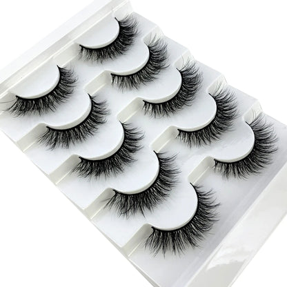 Faux Mink Eyelashes Natural 3D Mink Lashes Volume False Eyelashes Dramatic Thick Fake Eyelash Extension Makeup Tool Maquiagem