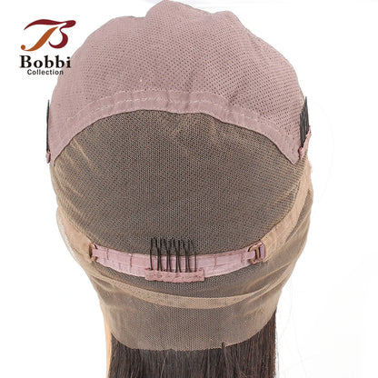 Full Lace Wig Human Hair Wig Silky Straight Pre-Plucked Transparent Lace Wig with Baby Hair Natural Color Virgin Remy Hair BOBBI