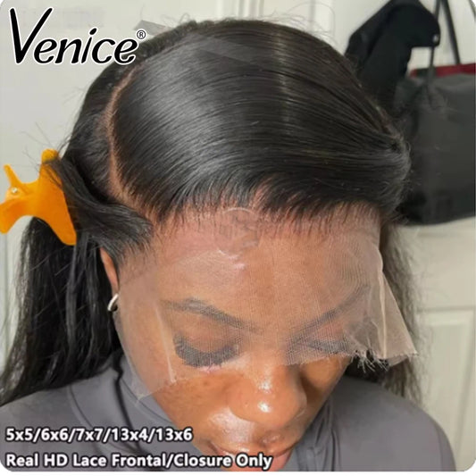 HD Transparent Lace Frontal Closure Only Straight 13x4 13x6 Lace Frontal Only 5x5 6x6 HD Closure Human Hair PrePlucked