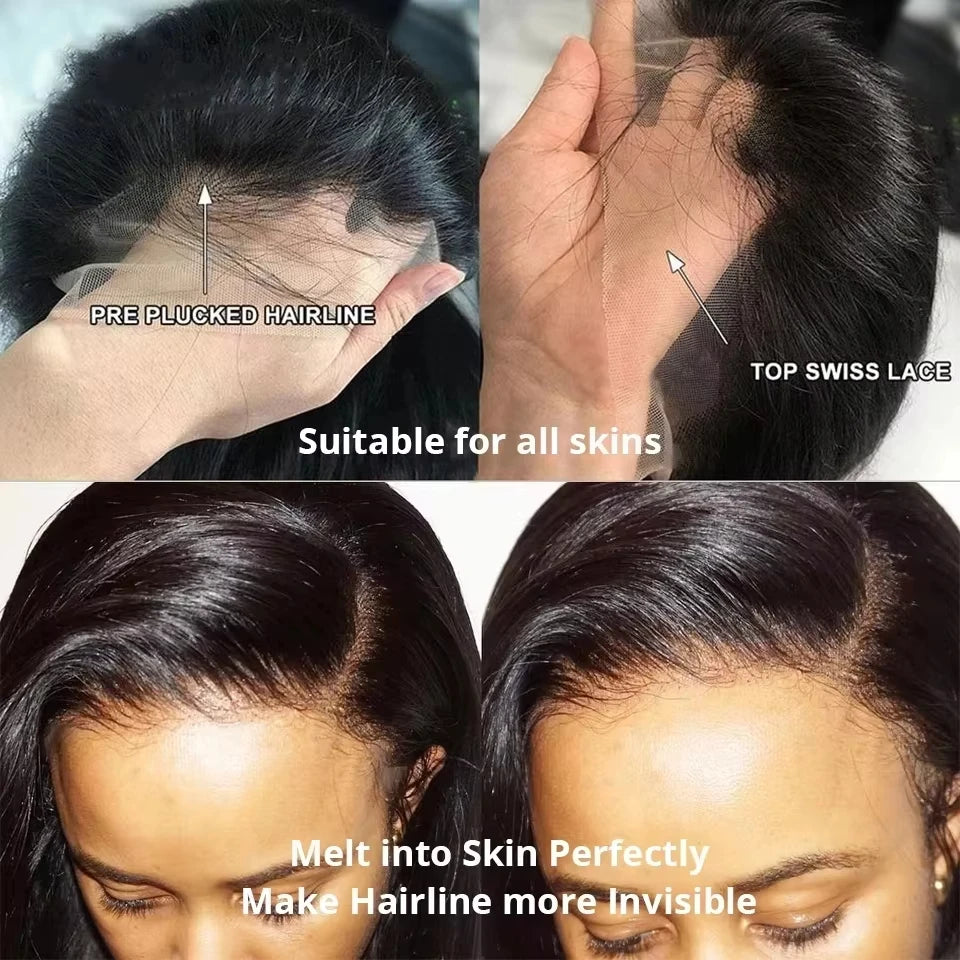 30 40 Inch Hd Body Wave Lace Front Wig Pre Plucked 13x4 13x6 Loose Wave Lace Frontal Wig 100% Human Hair Wigs On Clearance Sale
