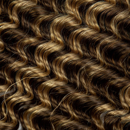 Deep Wave Bulk Human Hair for Boho Braids No Weft 100% Virgin Human Hair Bulk for Braiding Curly Extension Bundles for Women