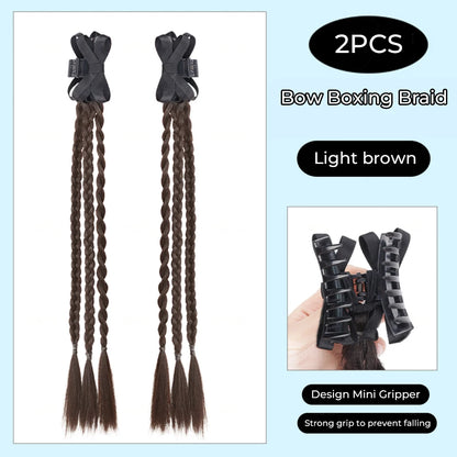 Ponytail Extension Bow Claw Curly Wavy Clip in Hairpiece Ponytail Hair Extensions Long Pony Tail Synthetic for Women Girl Daily