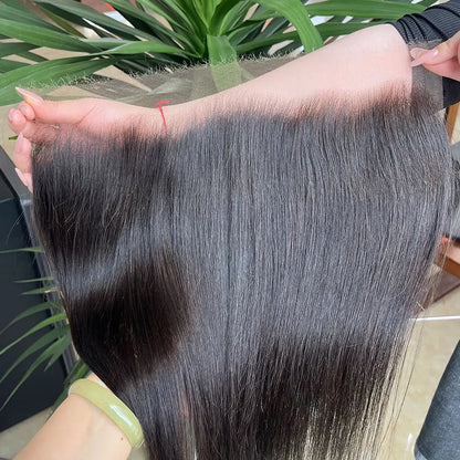 13x6 HD Lace Frontal Closure Melt Skin Invisible HD Transparent Lace 5x5 6x6 7x7 HD Closure Only Virgin Human Hair Pre Plucked