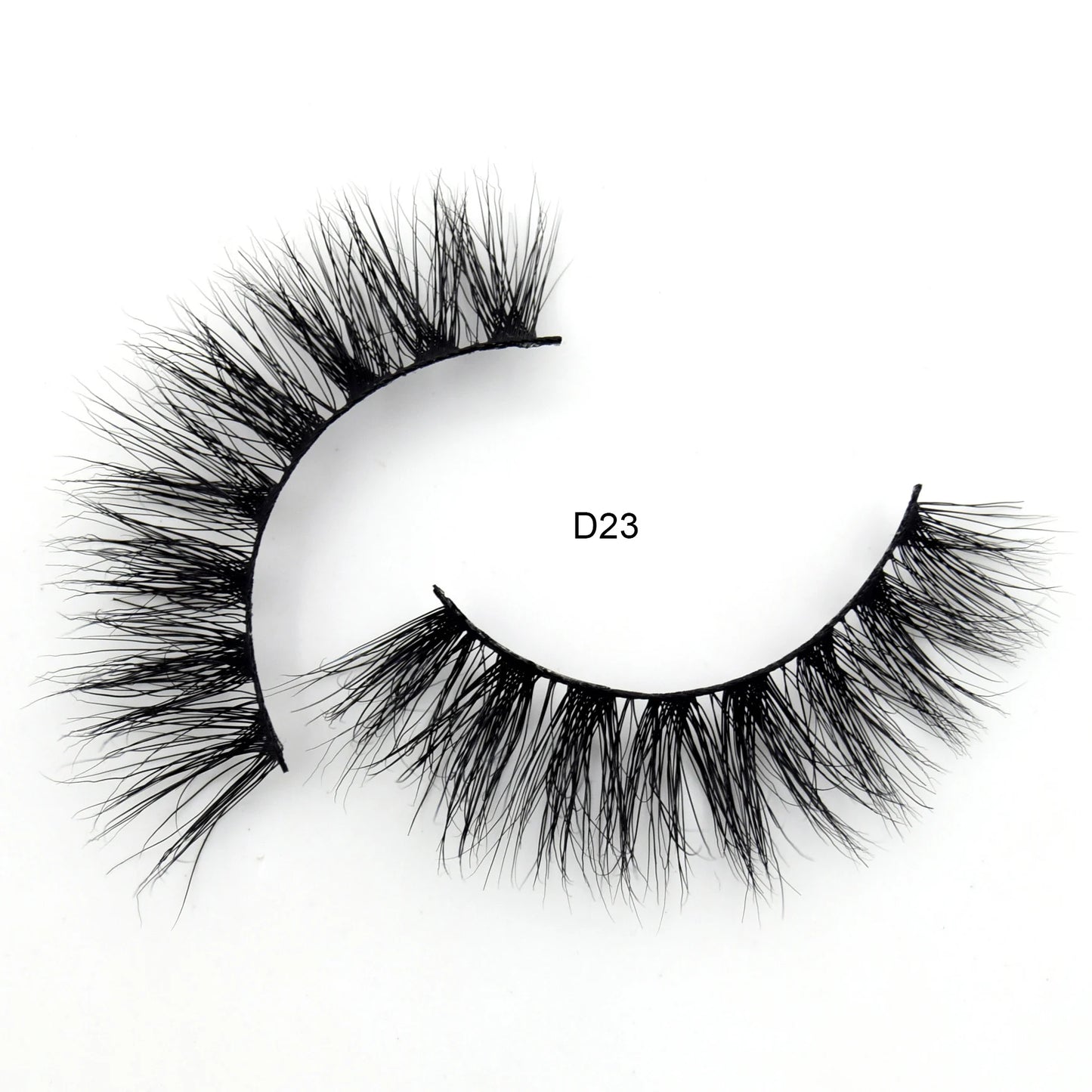 Visofree Mink Eyelashes 3D Mink Lashes Thick Crisscross Winged Eyelashes Cruelty Free Mink 1 Pair/box False Lashes D22