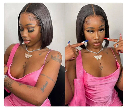 Brazilian Bone Straight Bundles 100% Unprocessed Human Hair Bundles Virgin Hair 1/3 Bundles Short Straight Weave Hair Extensions