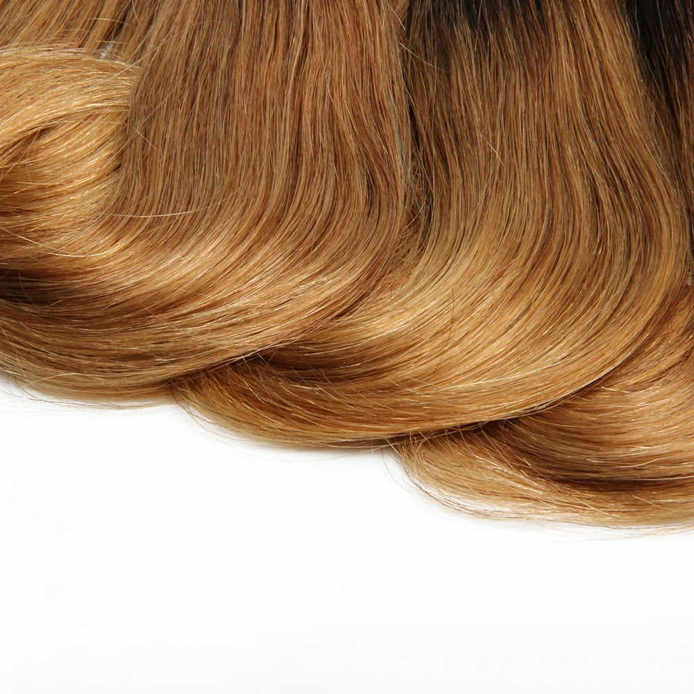 Malaysian Human Hair Bundles with Closure Blonde Bundles with 4x4 Closure 8 pcs Curly Hair Extensions And Closure Preplucked