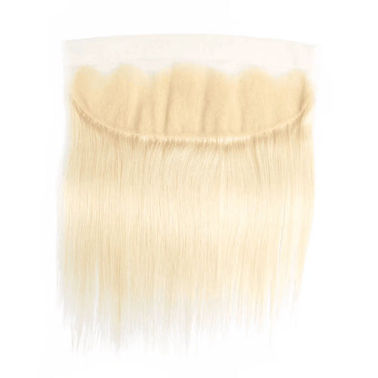 4x4 613 Lace Closure Honey Blonde 13x4 Human Hair Lace Frontal With Light Brown Swiss Lace Free Part Pre-Plucked