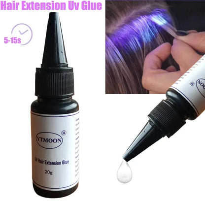 20g UV GLUE for Hair Extension Wig Adhesive Bonding Lasting No Irritant Waterproof oil proof Professional Barbershop accessories