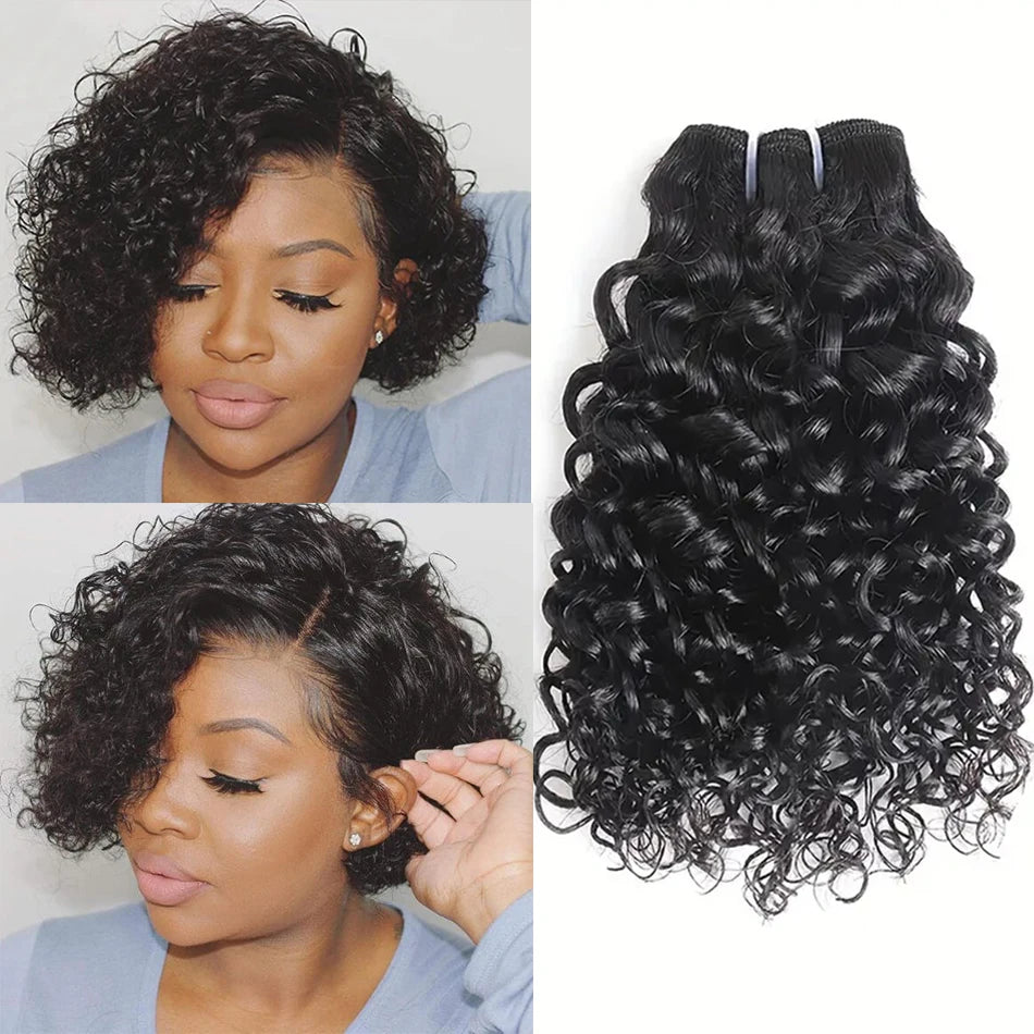 12A Mongolian Afro Kinky Curly Human Hair Bundles Deal Natural Humain Hair Deep Wave Curly Hair Weave Extensions Remy Human Hair