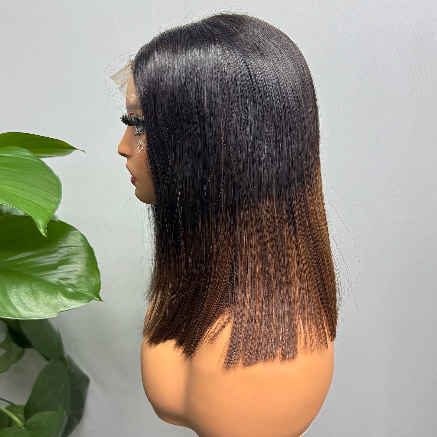 Vietnamese Human Hair 300% Density Double Drawn Bone Straight Bob Human Hair Wigs 5x5 Transparent Lace Closure Wig for Women