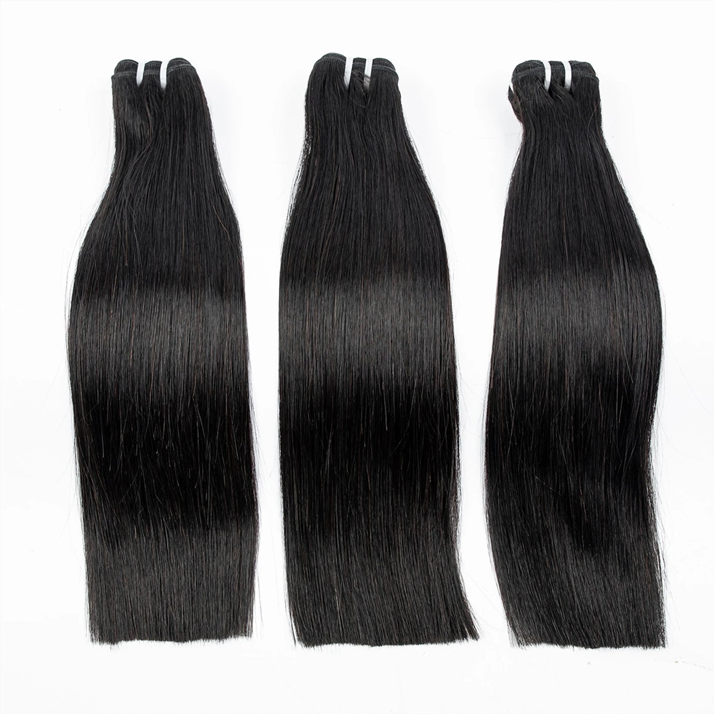 16A Vietnamese Virgin Hair Double Drawn Bone Straight Hair Bundles with 2x6/5x5 HD Lace Closure 100% Raw Human Hair Bundles