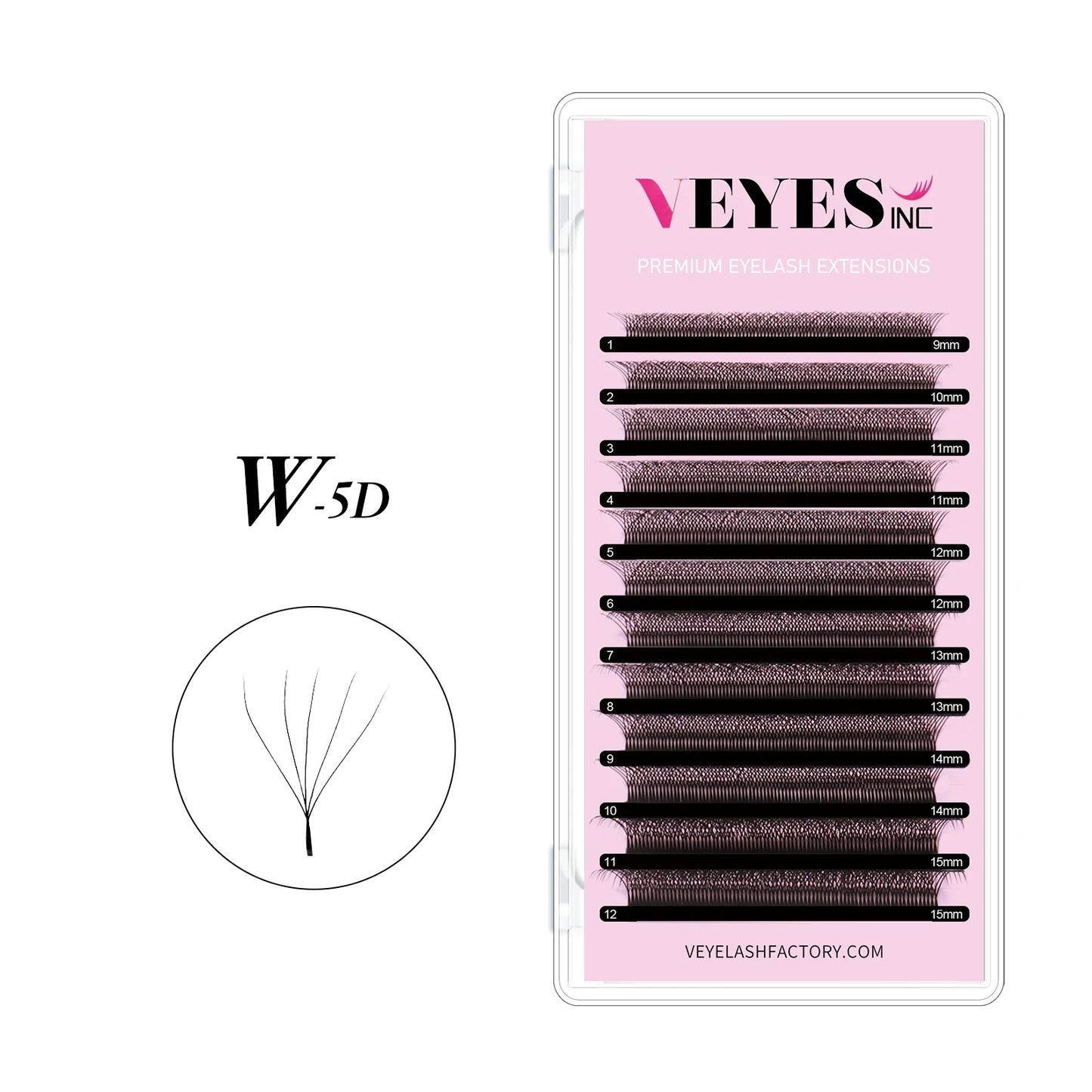 Veyes Inc W Shape Eyelash Extensions Veyelash Automatic Flowering Bloom 3D 4D 5D 6D Premade fans Natural Soft Dense Individual