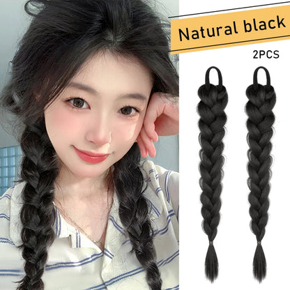 Ponytail Extension Bow Claw Curly Wavy Clip in Hairpiece Ponytail Hair Extensions Long Pony Tail Synthetic for Women Girl Daily