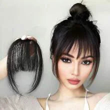 Clip-in bangs fronts neat dark brown bangs hairpieces wig hair piece bangs hairpieces clip-in hair extensions women hairpieces