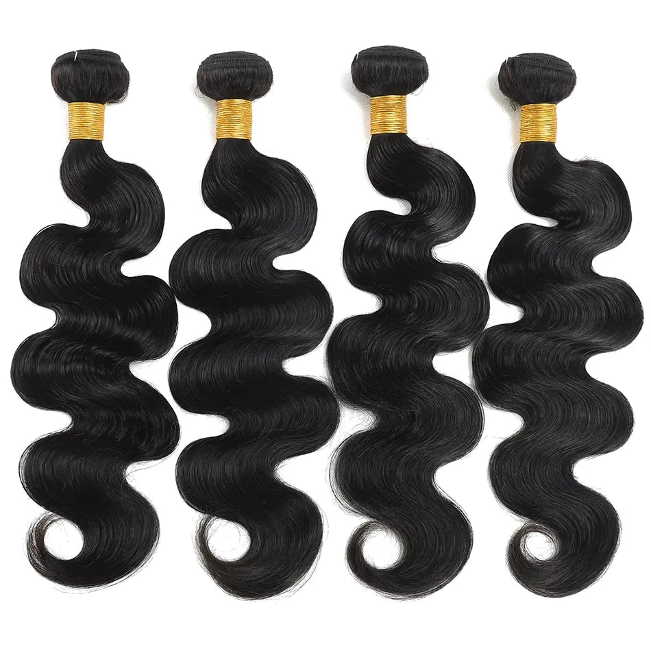 Wholesale 30 Inch Body Wave 3 4 Bundles Brazilian Hair Wavy Weave Human Hair Bundles Extensions Raw Hair Extensions Long Hair