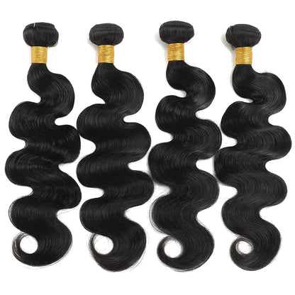 Wholesale 30 Inch Body Wave 3 4 Bundles Brazilian Hair Wavy Weave Human Hair Bundles Extensions Raw Hair Extensions Long Hair