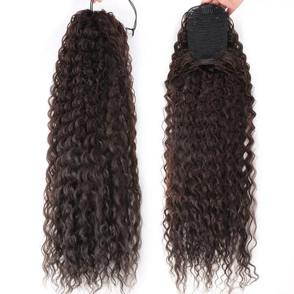 Long Curly Ponytail Extensions Synthetic Horse tails Curly False Tail For Women 32Inch Hairpiece Ponytail Hair Extensions