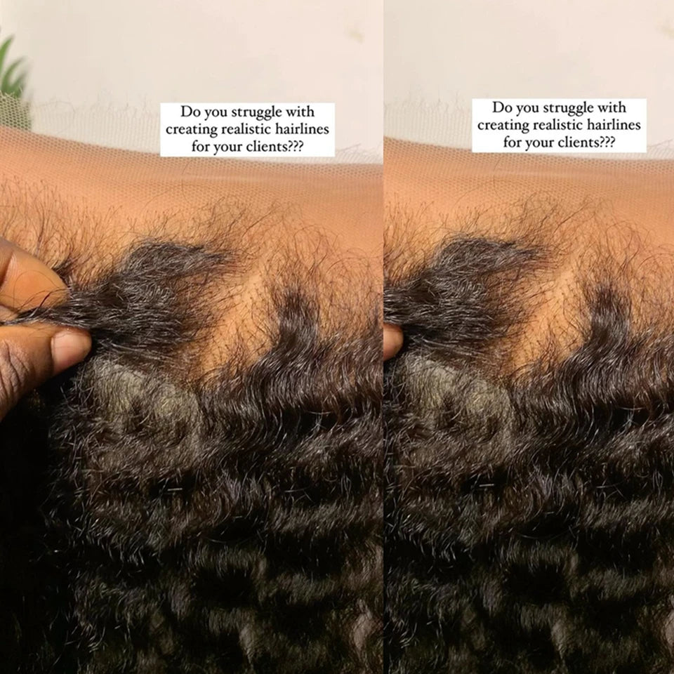 SKINLIKE Real HD Lace Frontal Melt Skins Deep Curly invisible HD Lace Closure Only 7x7 6x6 Deep Wave Curly Water Wave Human Hair
