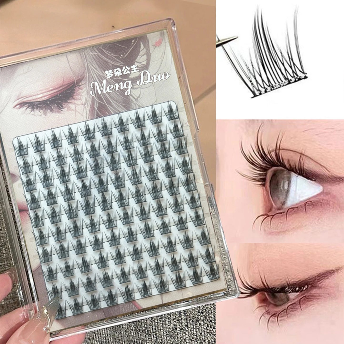 Sunflower DIY False Eyelashes Clusters Extensions Individual Lashes Cluster Natural Thick Segmented Eyelashes Bundles Wholesale