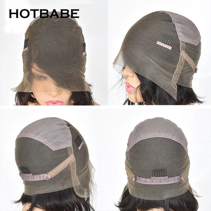 HD Full Lace Human Hair Wigs Straight Wig Brazilian Pre Plucked Remy Hair Natural Black Color Wigs On Sale Clearance