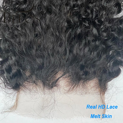 Skinlike Real HD Transparent Lace 6x6 HD Lace Closure Only Deep Curly Pre plucked Melt Skin Brazilian Human Hair 5x5 HD Closure