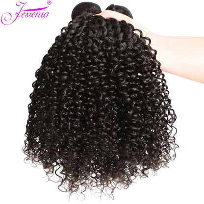 Indian Unprocessed Human Hair Kinky Curly 3 Bundles Deal Raw Hair Original Tissage Hair OnSale Deep Curl Natural Hair Extensions