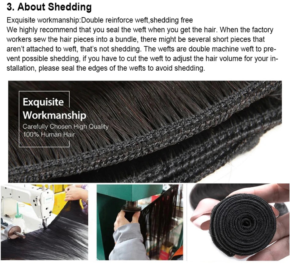 Bone Straight 13A Grade Human Hair Bundles With Closure Malaysian Unprocessed Frontal Tissage Bresiliens Bone Straight Virgin