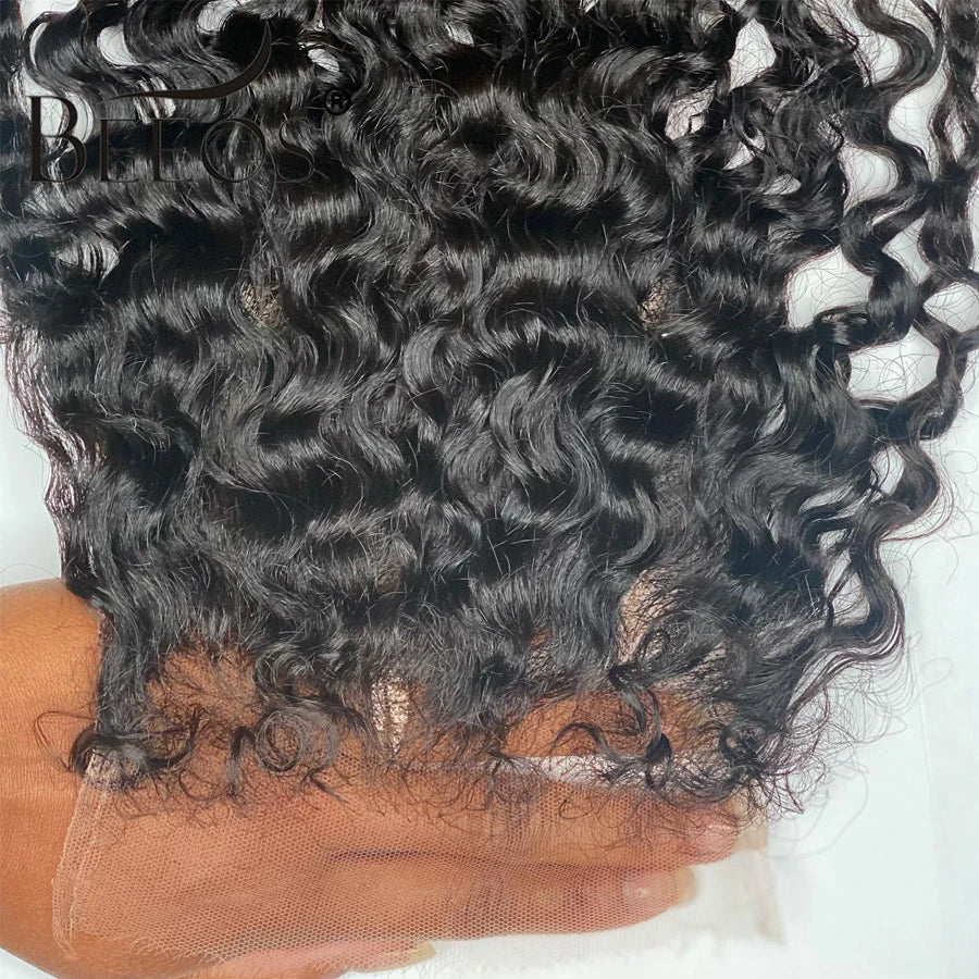 Skinlike Real HD Transparent Lace 6x6 HD Lace Closure Only Deep Curly Pre plucked Melt Skin Brazilian Human Hair 5x5 HD Closure